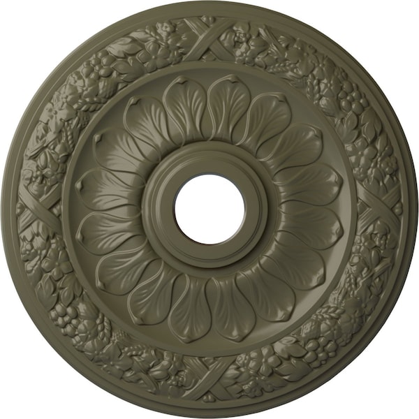 Ekena Millwork Swindon Ceiling Medallion (Fits Canopies up to 6 1/8"), 24"OD x 4"ID x 1 1/2"P, Painted Turtle CM24SWPTF - main
